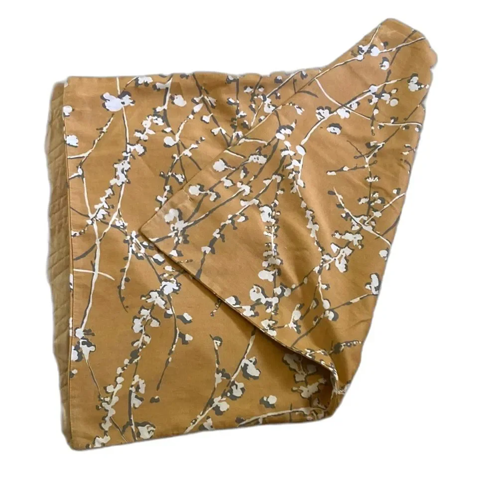 WEST ELM Pottery Barn Cherry Blossom Pillow Cover Sham Beige Standard 20 x 26 in